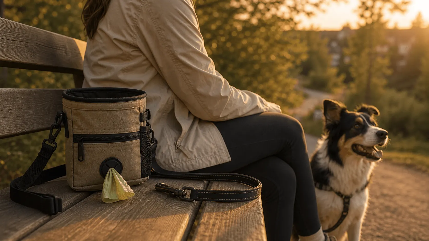 Outdoor Treat & Waste Bag Kit outdoors